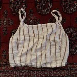 Lou & Grey Striped Women's Linen Top